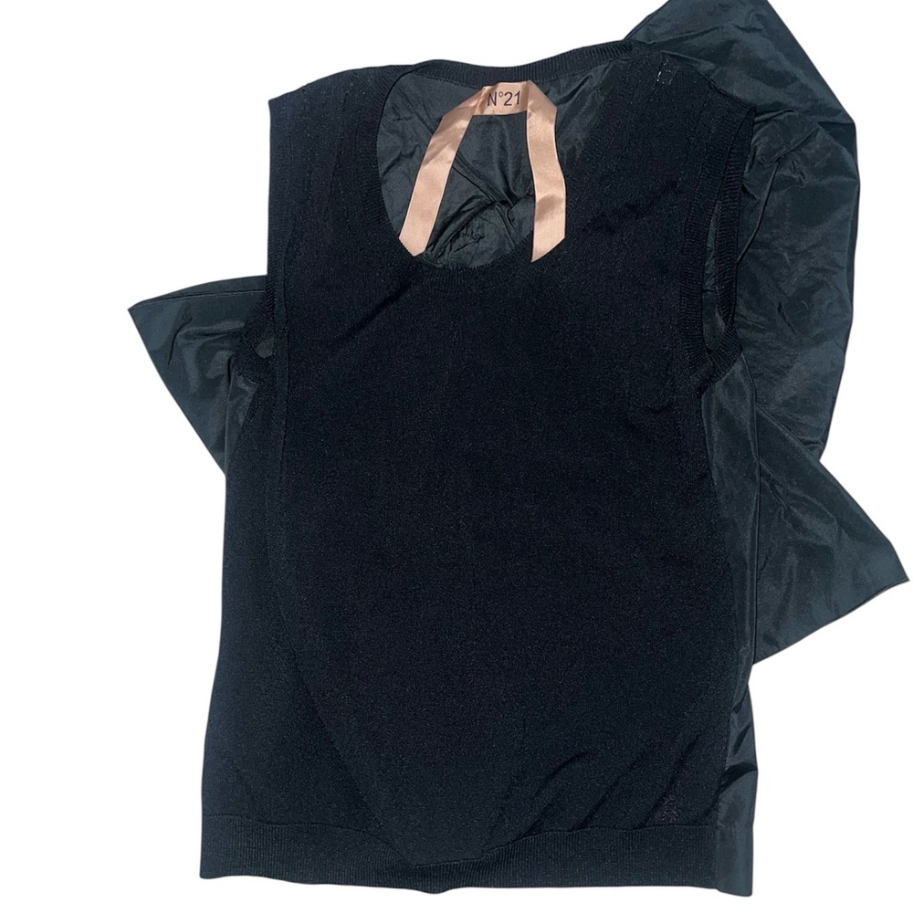 N21 Black Sleeveless Top w/ Bow Detail- Size 40 Women’s HIGH END DESIGNER